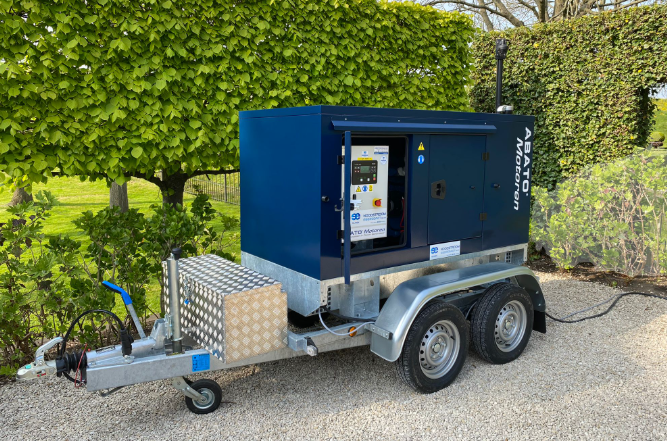 Aggregaat 50 kva op aanhanger