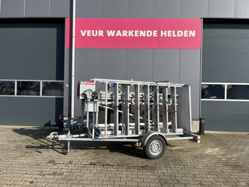 Steiger aanhanger 6 meter huren bij JHX Verhuur Ommen