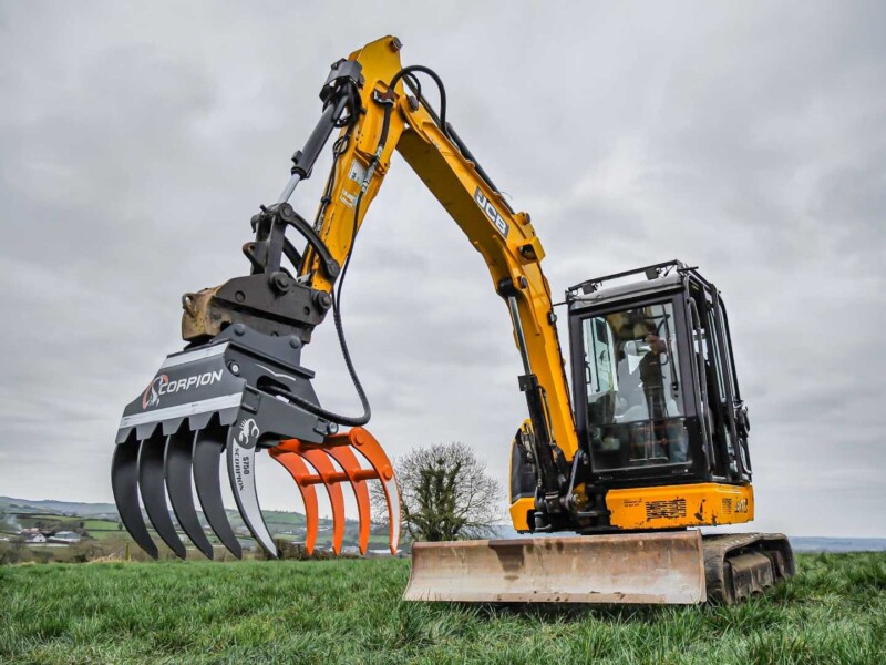 Detail van hydraulische knipper Scorpion S900