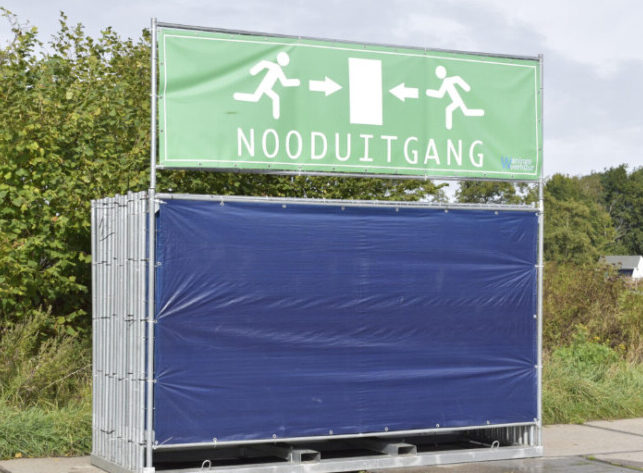 Nooduitgang zeil 350 x 200